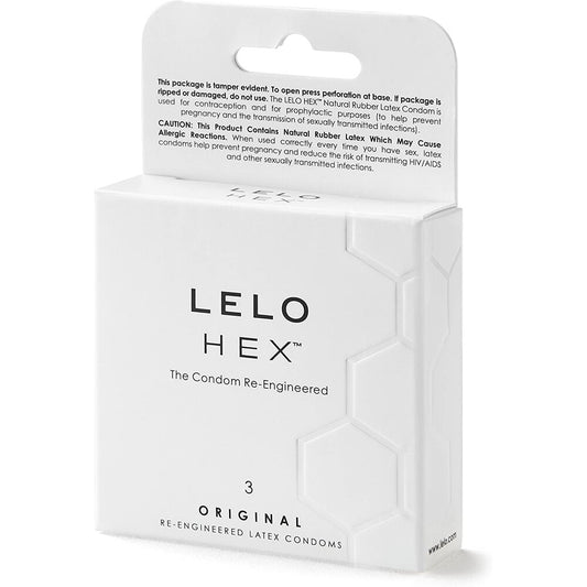 Lelo Hex Original Condoms 3 Pack - Adults Play