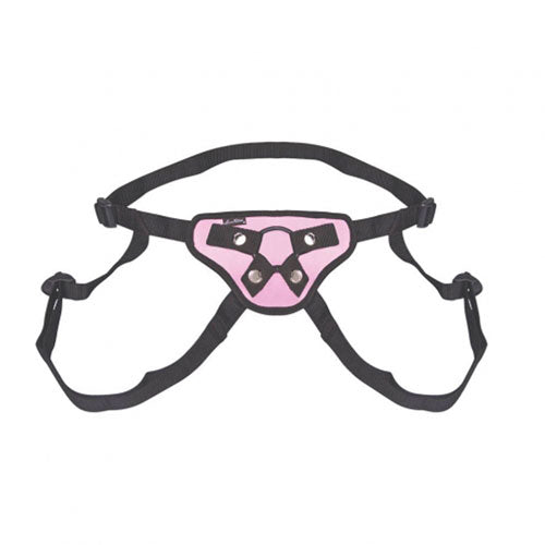 Lux Fetish Pretty In Pink Strap On Harness - APLTD