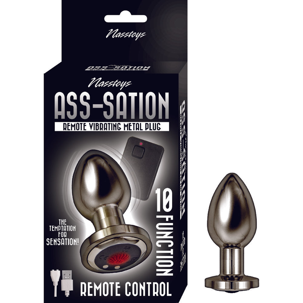 Ass Sation Remote Vibrating Butt Plug Black - APLTD
