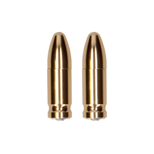 Ouch Magnetic Nipple Clamps Diamond Bullet Gold - APLTD