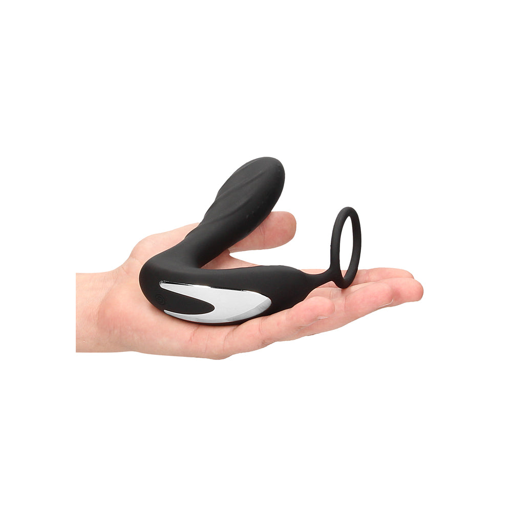 Ouch E Stimulation And Vibration Butt Plug And Cock Ring - APLTD