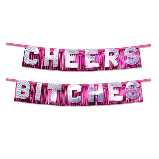 Bachelorette Party Favors Cheers Bitches Party Banner - APLTD