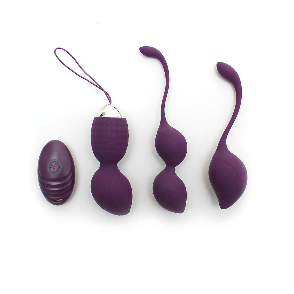 Rimini Vibrating Kegel Ball Set With Remote Control - APLTD