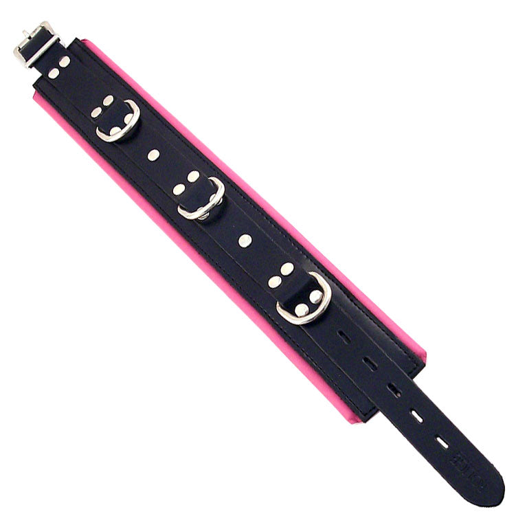 Rouge Garments Black And Pink Padded Collar - APLTD