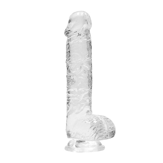 RealRock 6 Inch Transparent Realistic Crystal Clear Dildo - APLTD