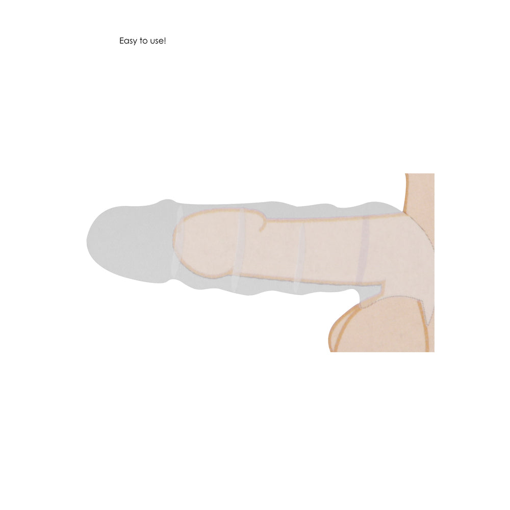 RealRock 9 Inch Penis Sleeve Flesh Tan - APLTD