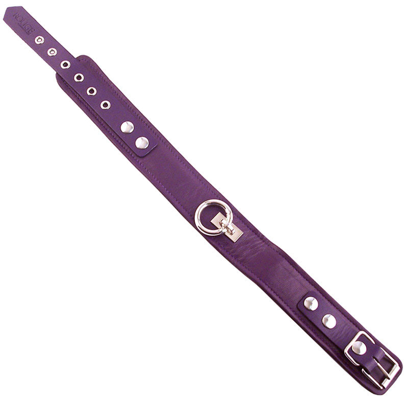 Rouge Garments Plain Purple Leather Collar - APLTD