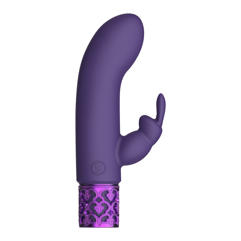 Royal Gems Dazzling Rechargeable Rabbit Bullet Purple - APLTD