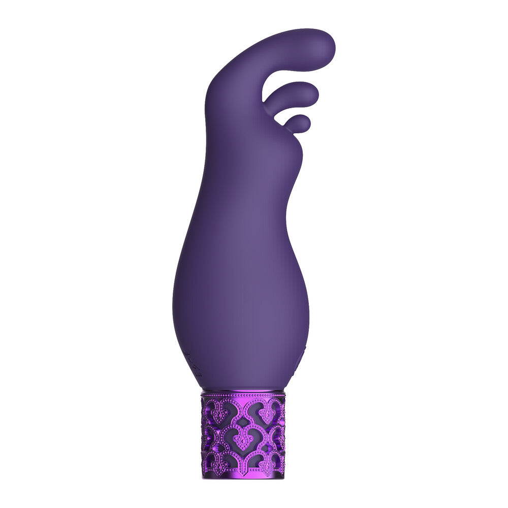Royal Gems Exquisite Rechargeable Silicone Bullet Purple - APLTD