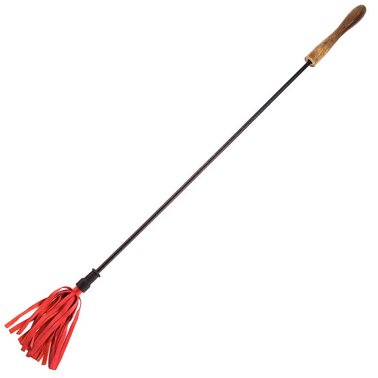 Rouge Garments Riding Crop With Wooden Handle Red - APLTD
