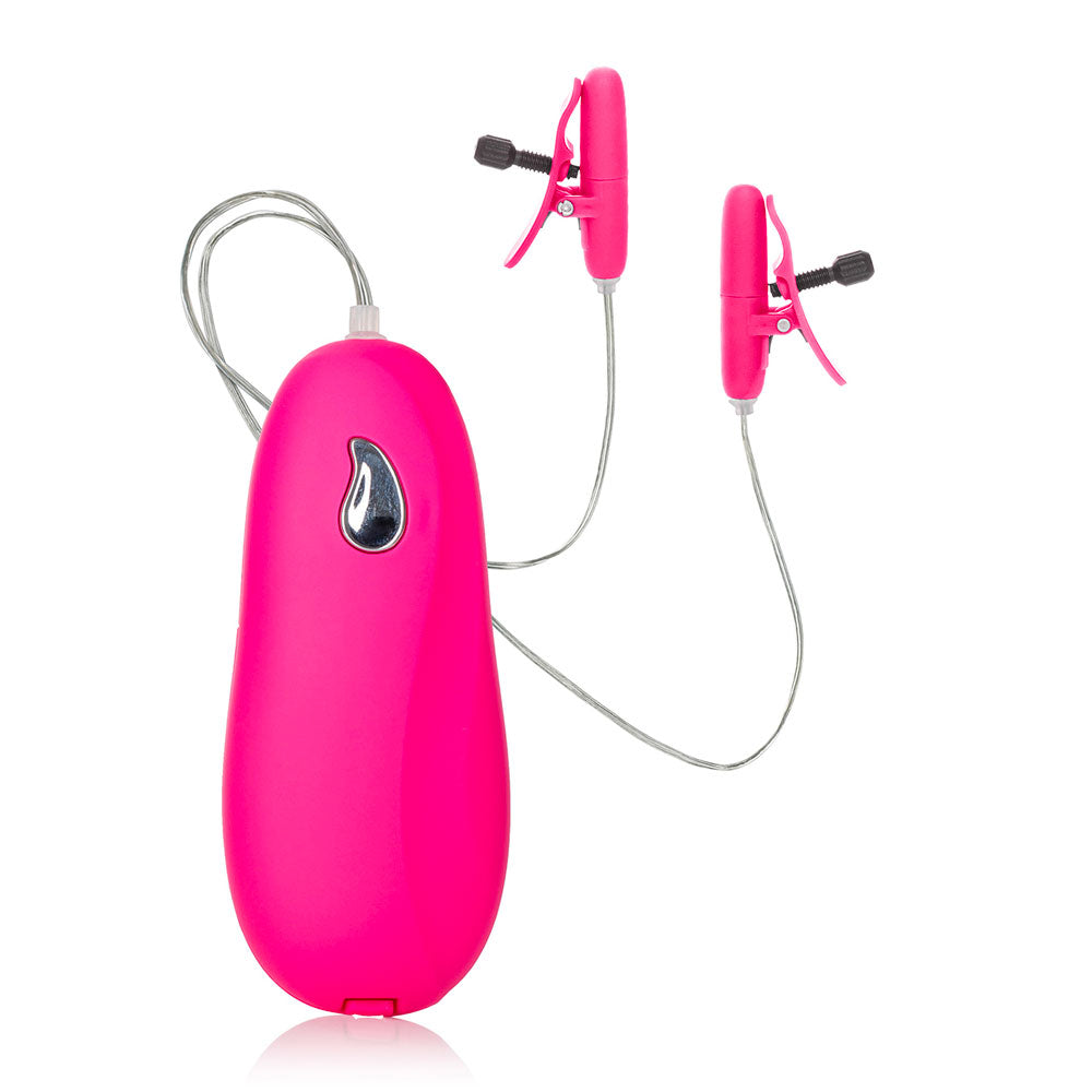 Heated Vibrating Nipple Teasers Pink - APLTD