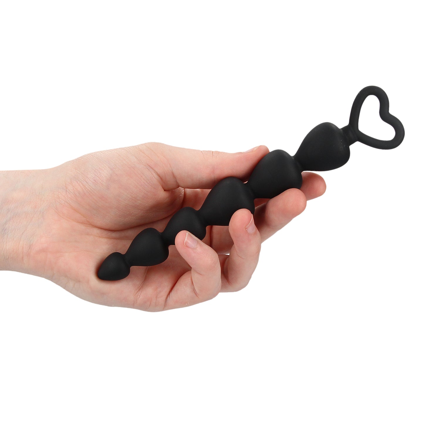 Black Silicone Anal Beads - APLTD