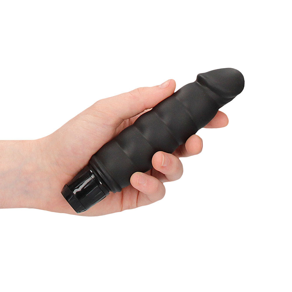 Ribbed Vibrator Black - APLTD