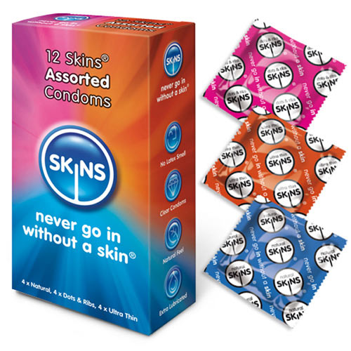 Skins Condoms Assorted 12 Pack - APLTD