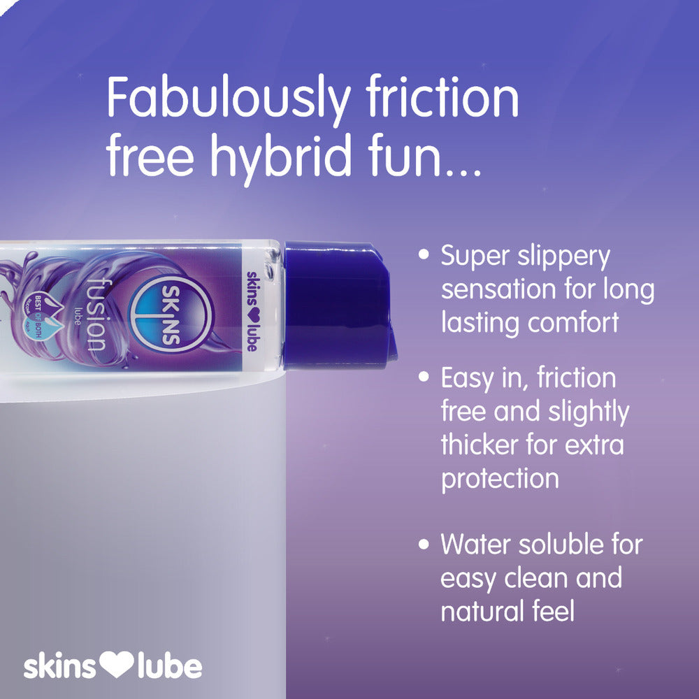 Skins Fusion Hybrid Gleitmittel auf Silikon- und Wasserbasis 130ml
