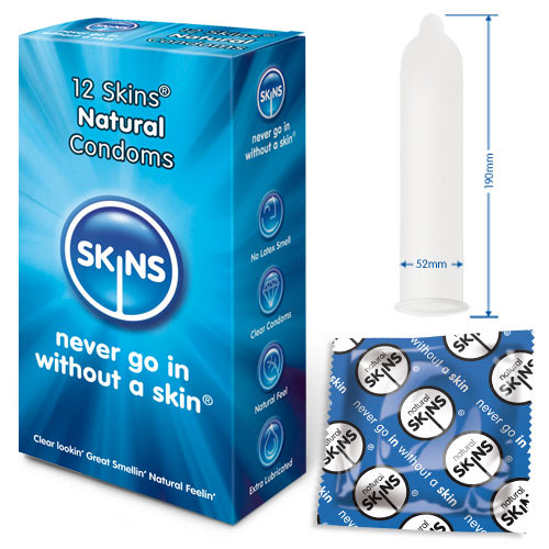 Skins Condoms Natural 12 Pack - APLTD
