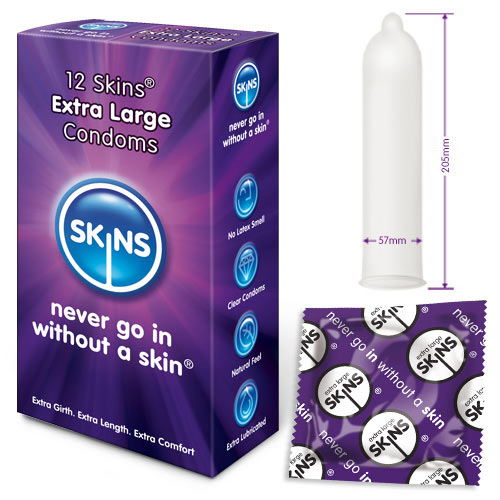 Skins Condoms Extra Large 12 Pack - APLTD