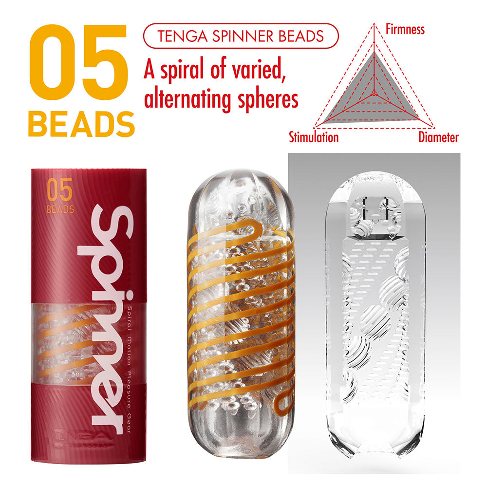 Tenga 05 Beads Spinner Masturbator - APLTD