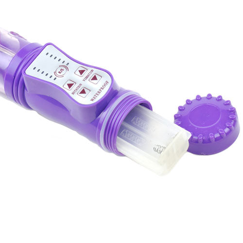 Rabbit Vibrator With Thrusting Motion Purple - APLTD