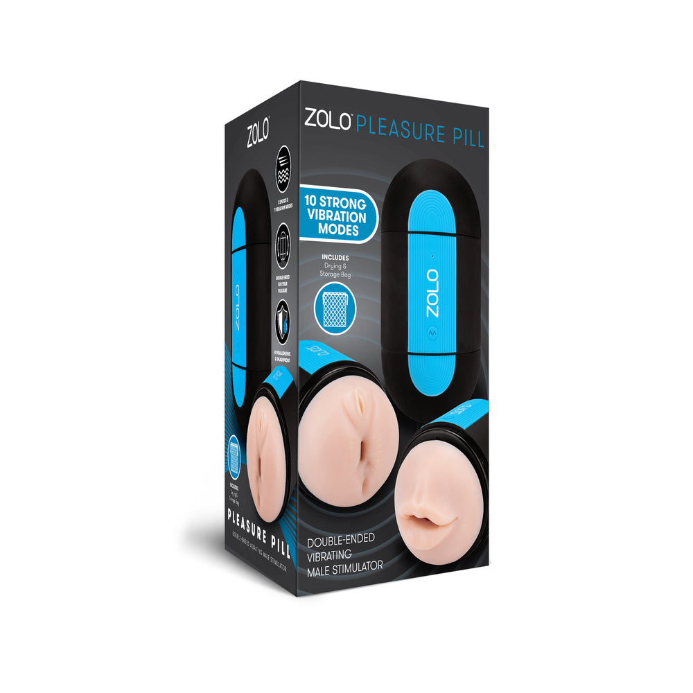 Zolo Pleasure Pill Double Ended Vibrating Masturbator - APLTD