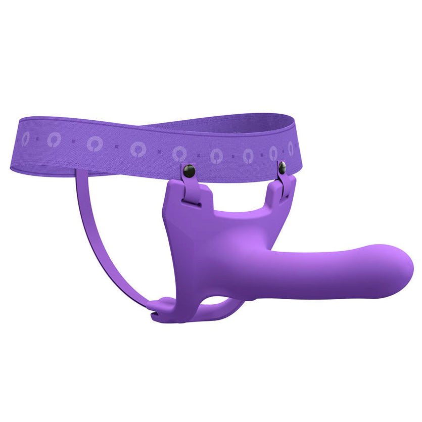 Zoro Silicone Strap on System With Waistbands Purple 5.5 Inch - APLTD