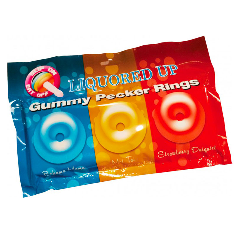 Liquored Up Gummy Pecker Cock Rings - APLTD