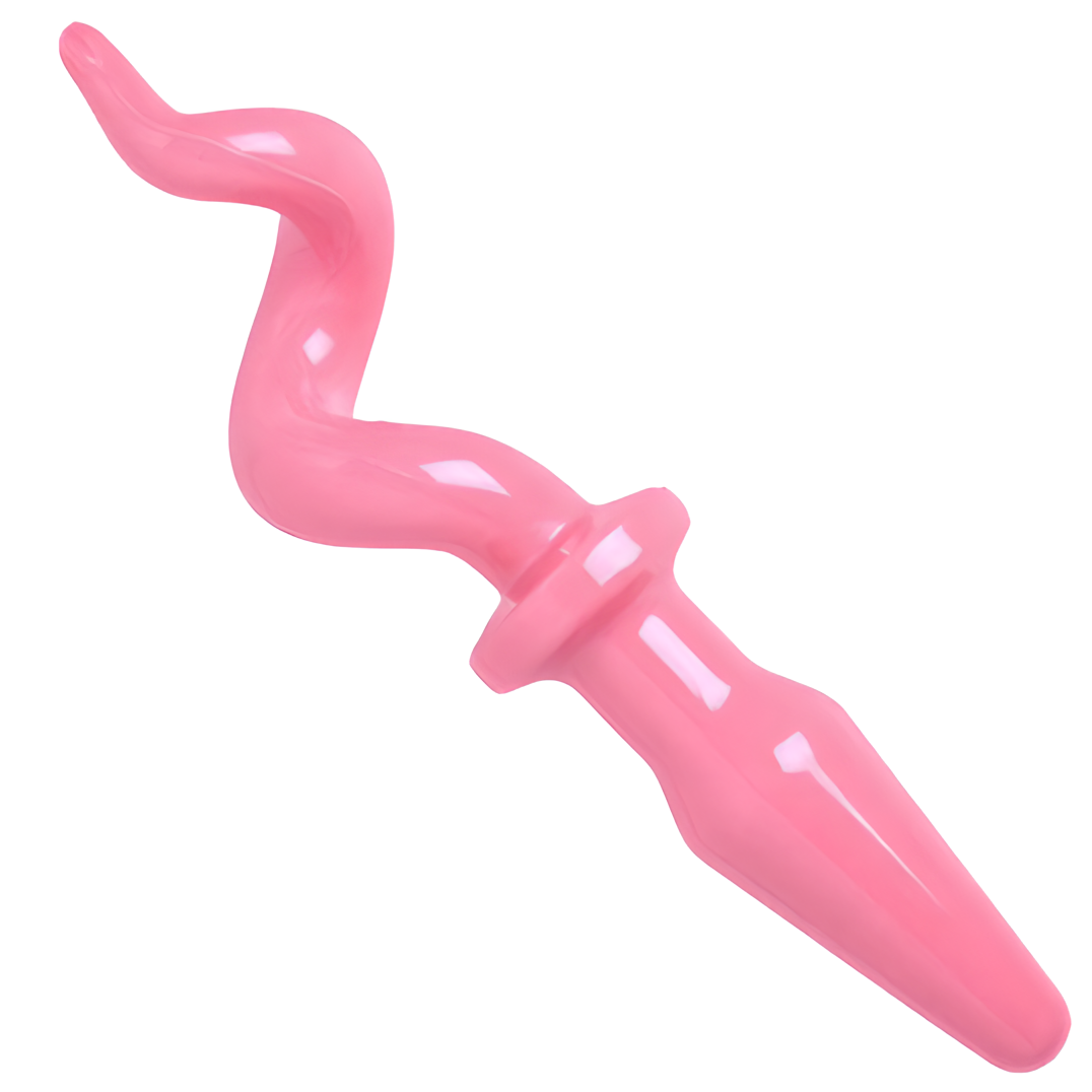 Pig Tail Pink Butt Plug - APLTD