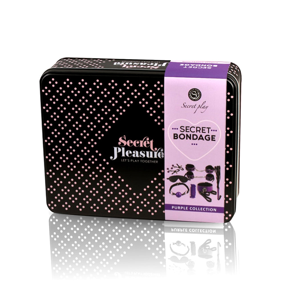 Secret Bondage Kit Black And Purple Collection - APLTD