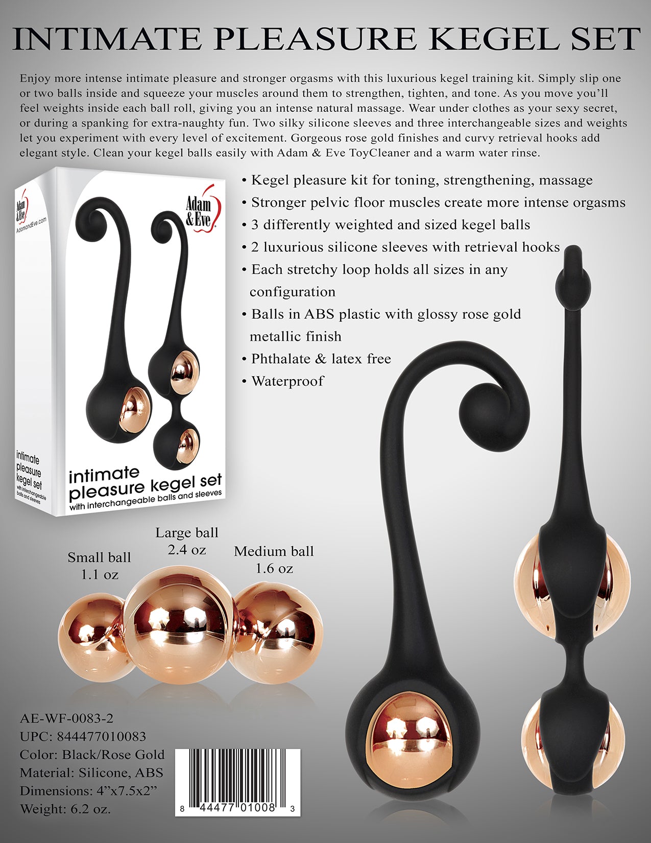 Adam And Eve Intimate Pleasure Kegel Set - APLTD