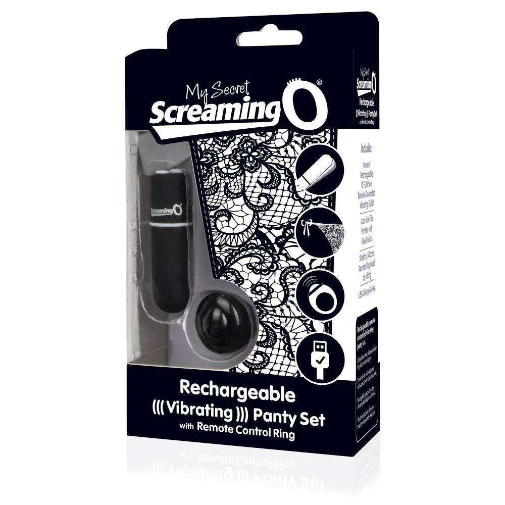 My Secret Screaming O Charged Black Remote Control Panty Vibe - APLTD