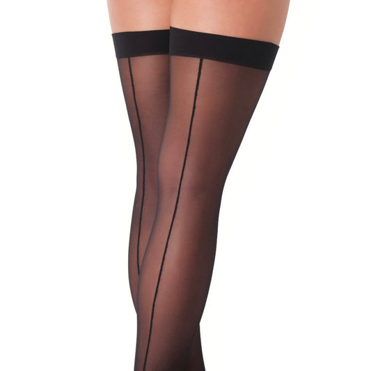 Black Sexy Stockings With Seem - APLTD