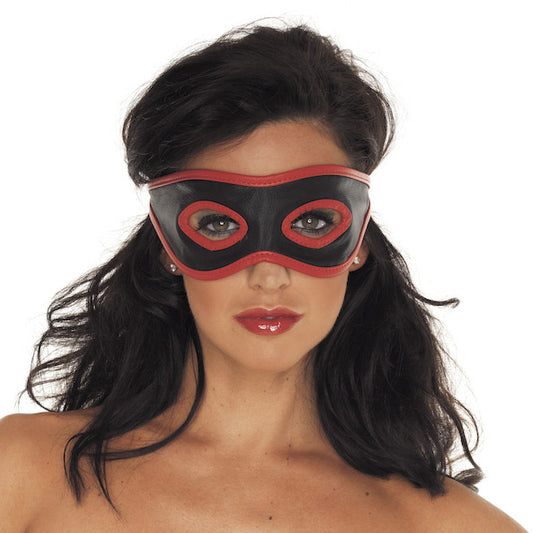 Red And Black Leather Mask - APLTD