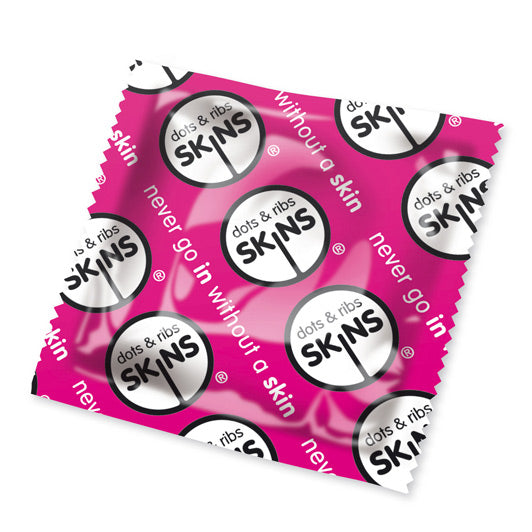 Skins Dots And Ribs Condoms x50 (Pink) - APLTD